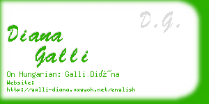 diana galli business card